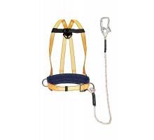 Удерживающая привязь с наплечными лямками, строп В (канат) УС-2ВД