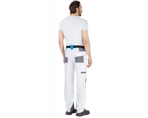 Брюки мужские рабочие летние "Старт" белые с серым