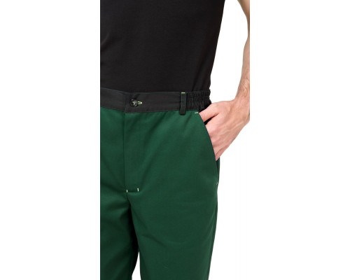 Костюм мужской рабочий летний "Джокер" МВО с брюками зеленый-черный