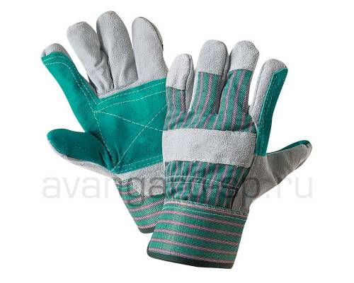 Перчатки спилковые комбинированные усиленные «Докер»